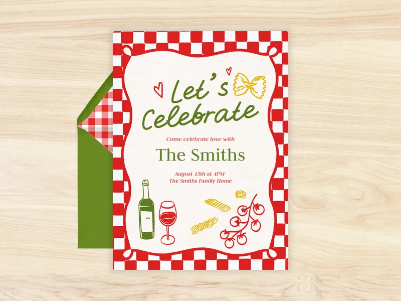 Green Taste Of Italy - featured - Invitation