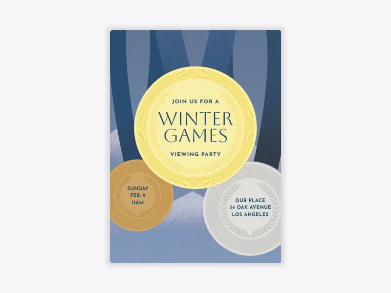 Medals - sports - Invitation