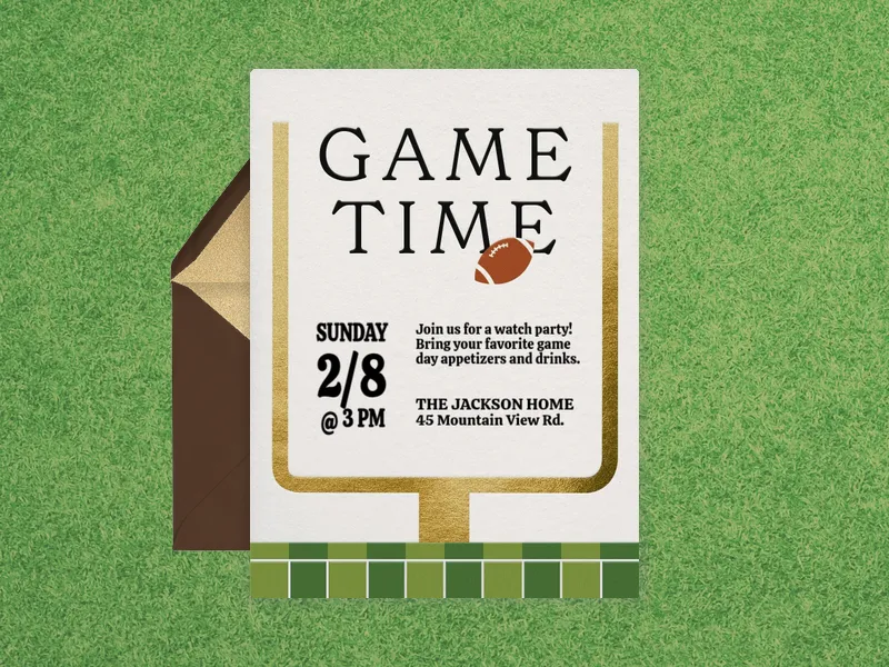 Let's Win This - tailgating - Invitation