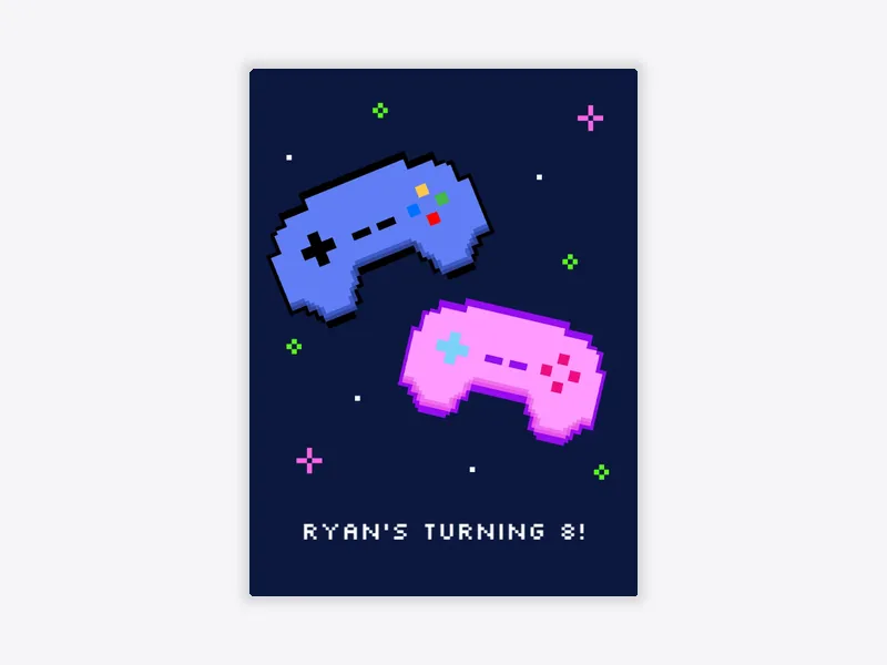 8-Bit Game Controller - featured - Invitation