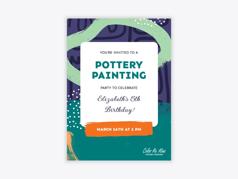 Color Me Mine: Abstract Artist - color_me_mine - Invitation