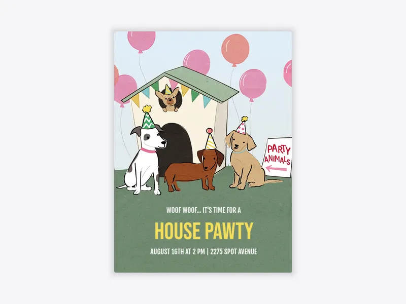 House Pawty - featured - Invitation