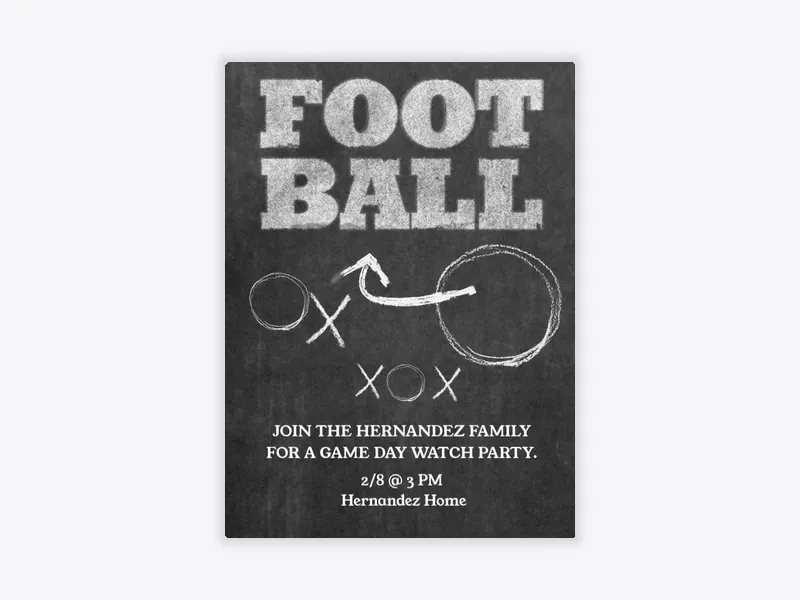 Football Plays - featured - Invitation