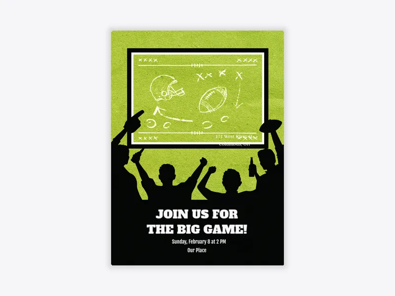 Football Fans - football - Invitation