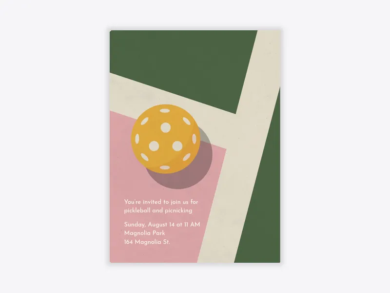 Vintage Pickleball - sports_leagues - Invitation