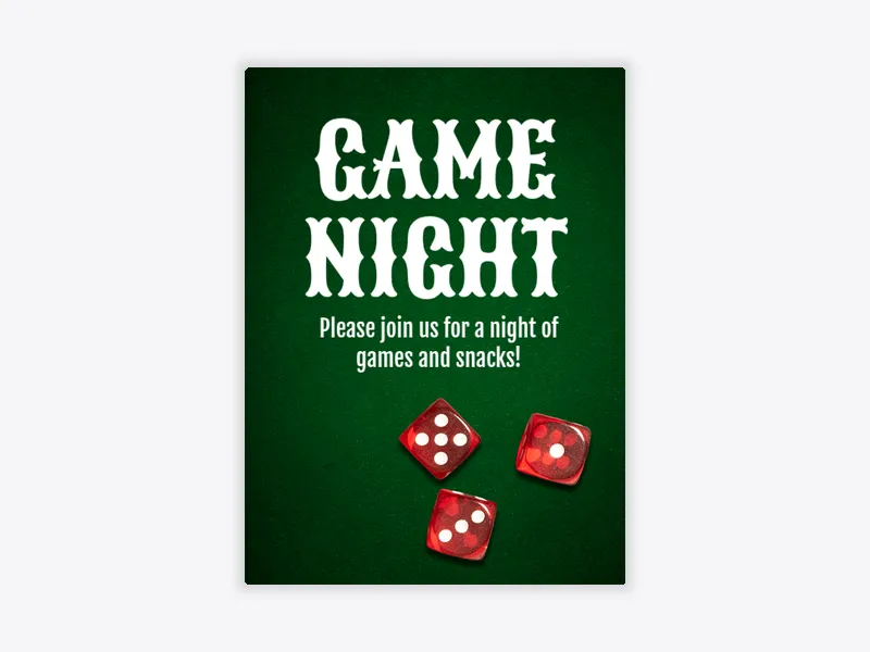 Game Table - game_night - Invitation