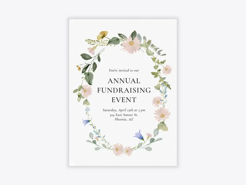 Wildflowers in Bloom - charity_fundraisers - Invitation