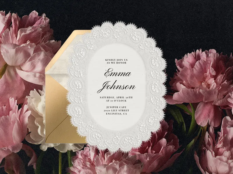 Elegant Lace - featured - Invitation