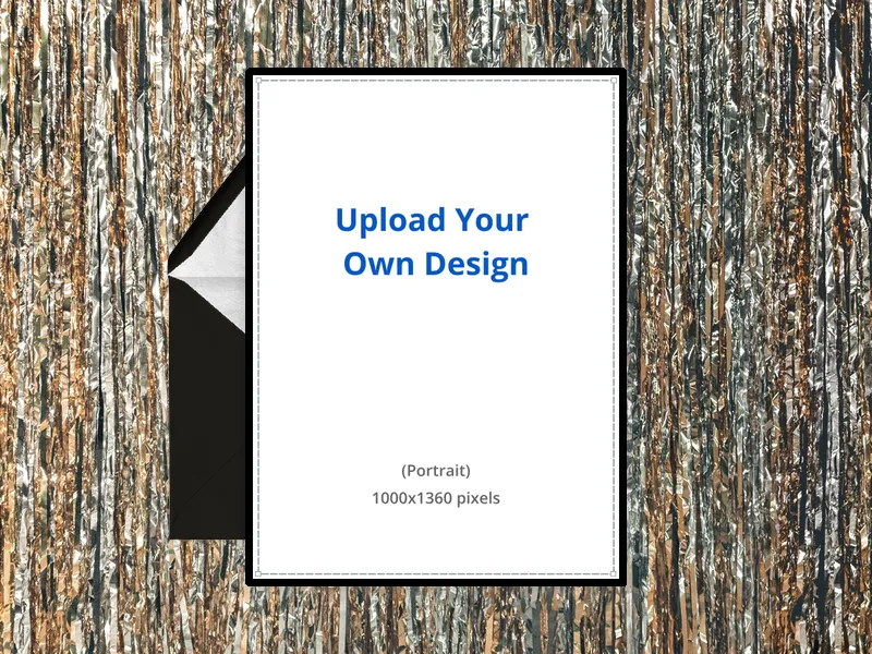 Upload Your Own Design (Tinsel Nights) - adults - Invitation