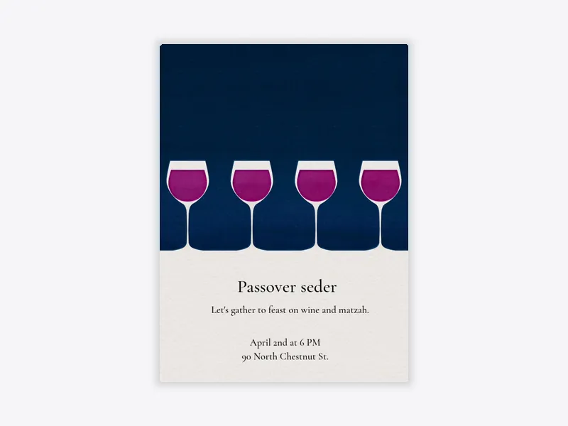 Wine Glasses - wine_tasting - Invitation