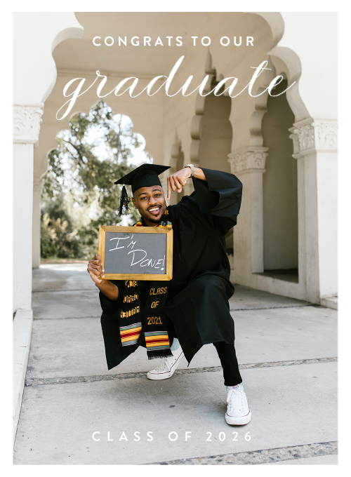 Congrats to Our Graduate (Photo) - announcement_cards - Card