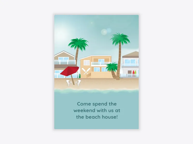 Beach Houses - beach_party - Invitation