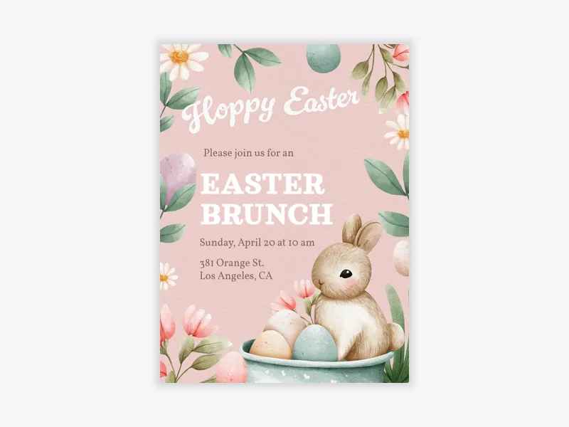 Hop You Can Join Us - easter - Invitation