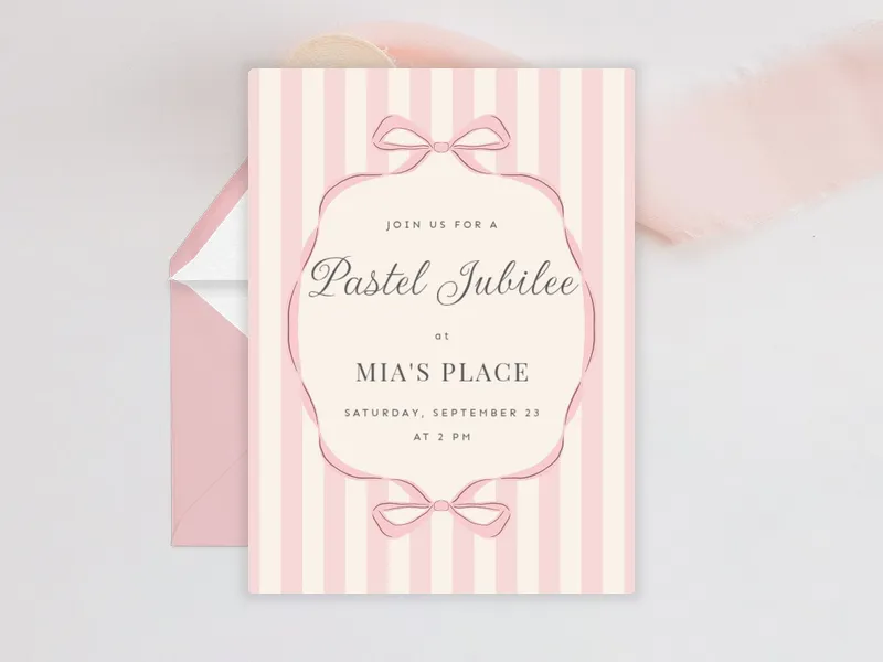 Pink Dainty Darling - baby_shower - Invitation