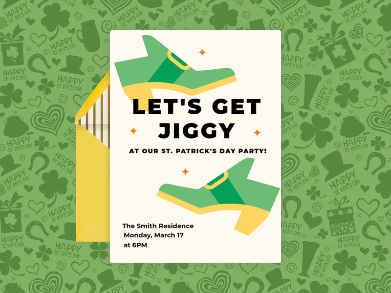 Irish Jig - st_patricks_day - Invitation