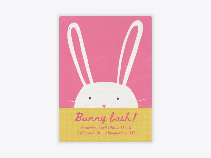 Hip Hop Hooray - easter - Invitation