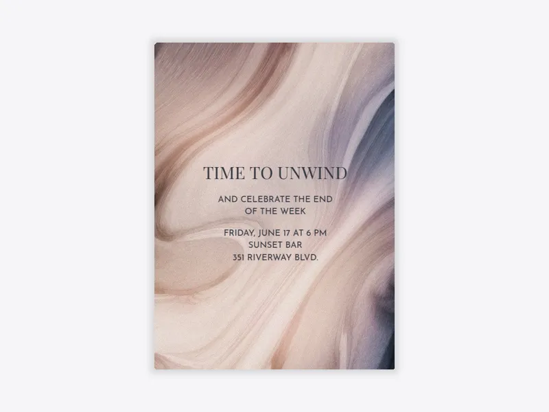 Agate Swirl - cocktail_party - Invitation