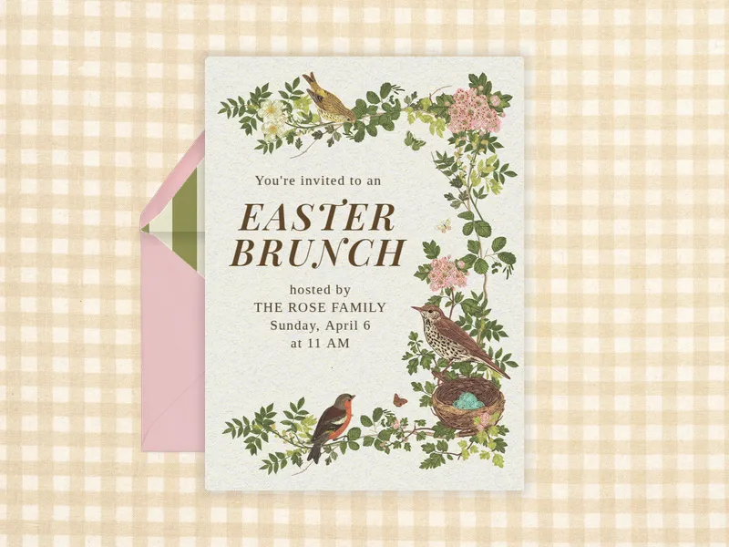 Birds of a Feather - holidays - Invitation