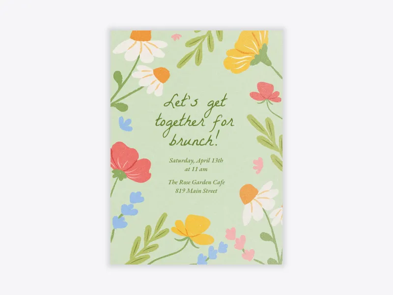 Spring Has Sprung - brunch_lunch - Invitation