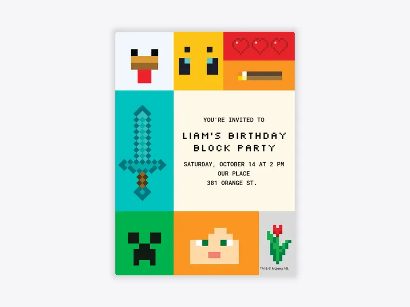 Minecraft: Vanilla Iconic Pixels - featured - Invitation