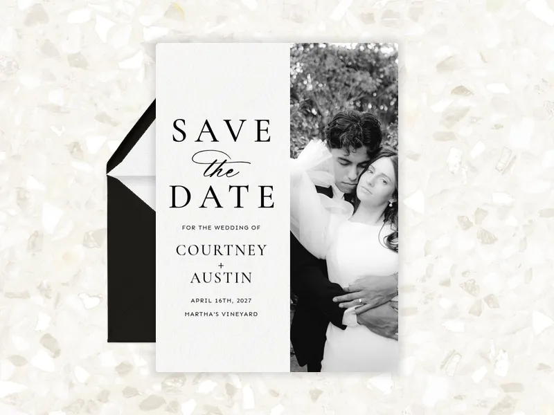 Forever Script Save the Date (Photo) - save_the_date_shop - Invitation