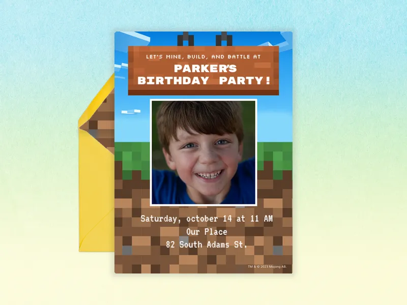 Minecraft: Vanilla Character Frame (Photo) - featured - Invitation