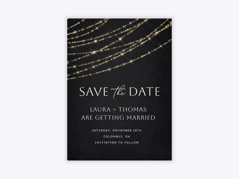Twinkly Nights - save_the_date - Invitation