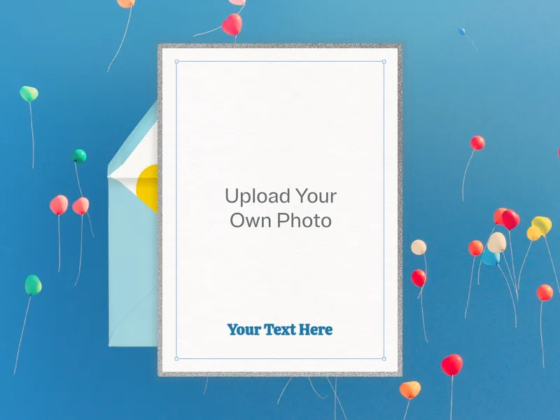 Balloons & Confetti (Photo) - joint_birthday - Invitation