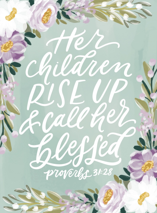 Blessed Florals - religious_and_inspirational_cards - Card