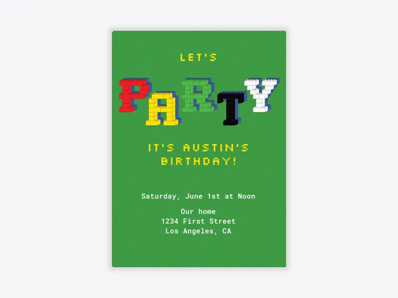 Block Party - kids_activities - Invitation