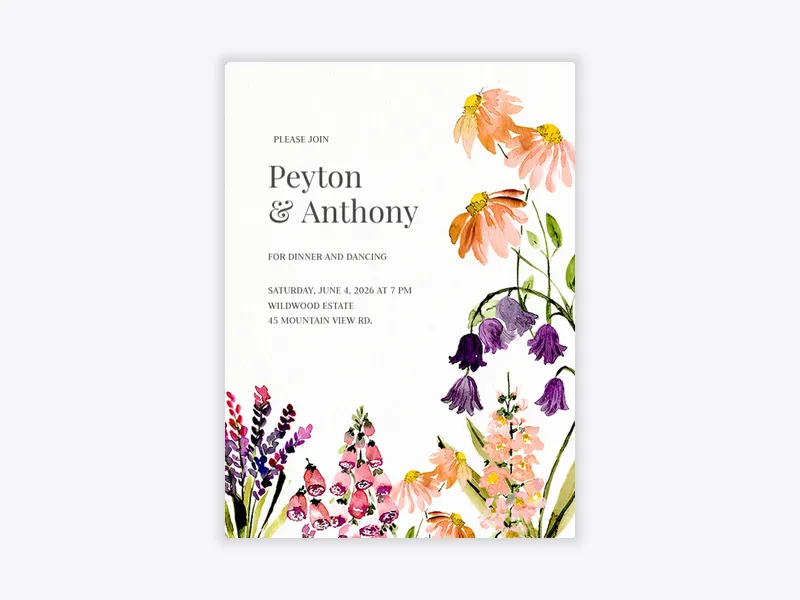 Bright Blooms - featured - Invitation