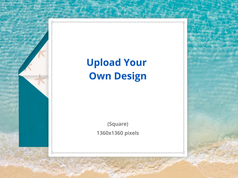 Upload Your Own Design (Beach Party) - featured - Invitation