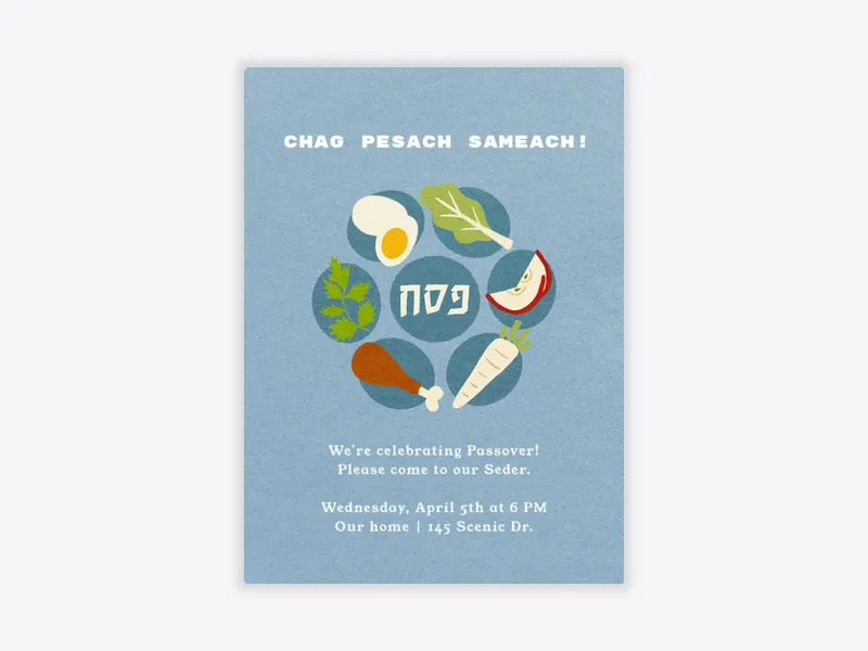 Celebrating Passover - passover - Invitation