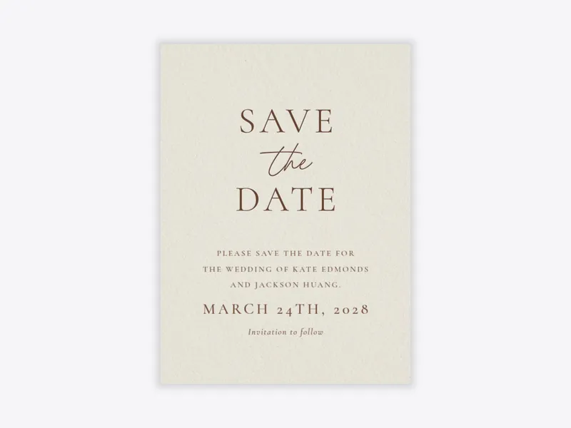 Classic Commitment Save the Date - save_the_date_shop - Invitation