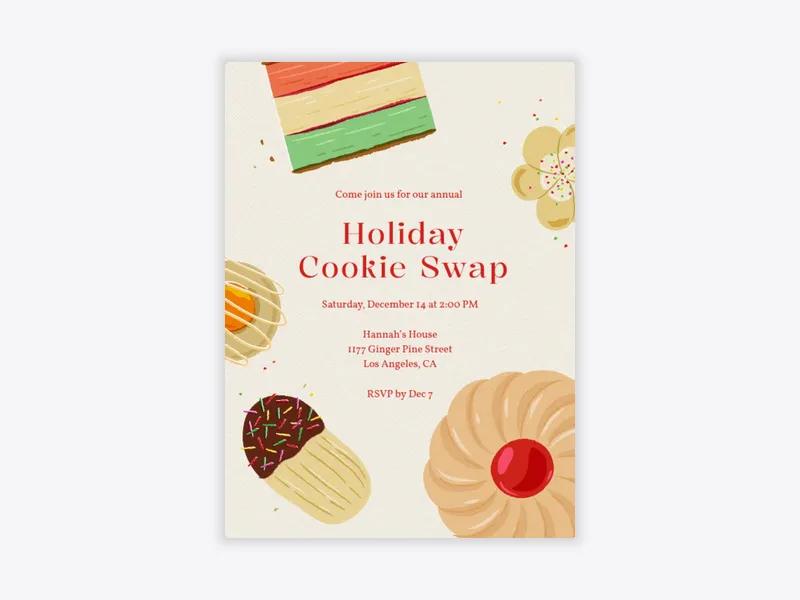 Cookie Swap - featured - Invitation