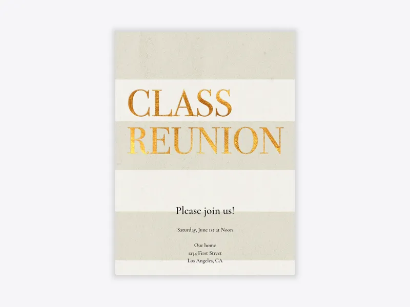 Class Reunion - reunions - Invitation