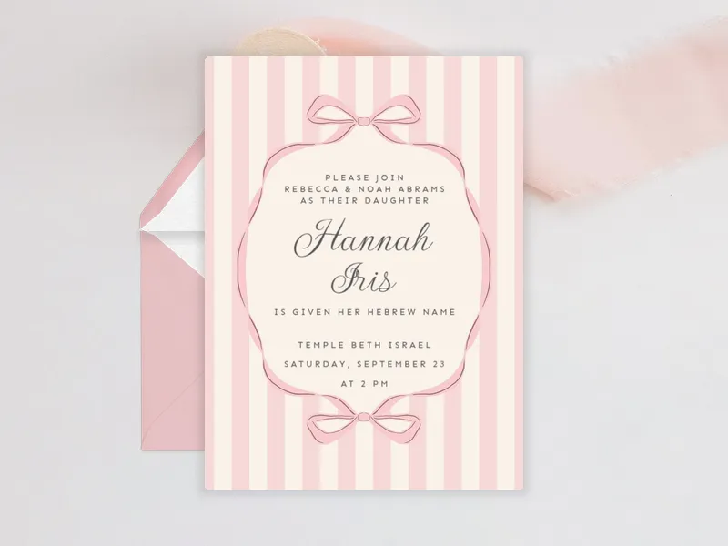 Pink Dainty Darling - featured - Invitation