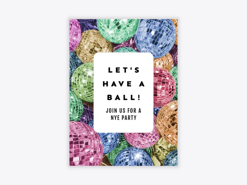 Disco Dreams New Year - featured - Invitation