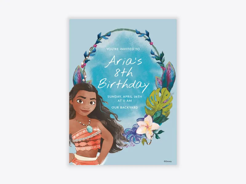 Disney’s Moana: Island Breeze - disney - Invitation