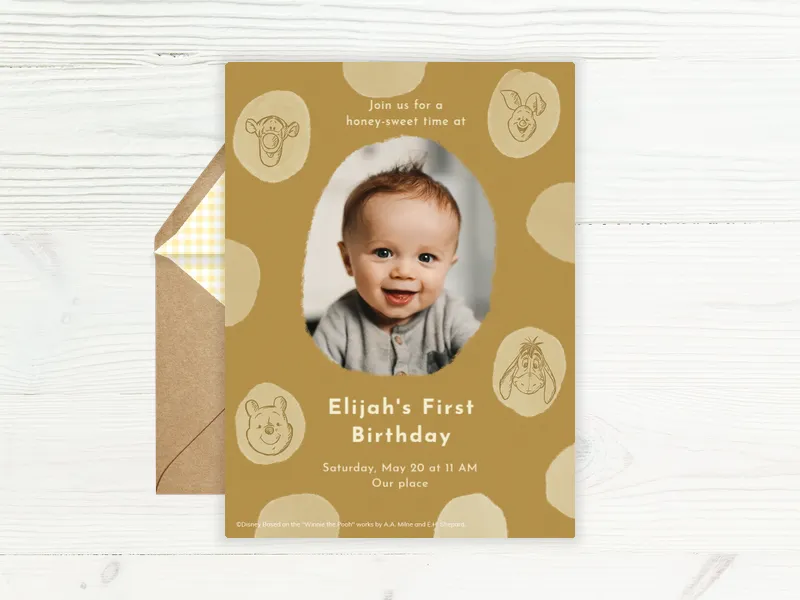 Disney's Winnie the Pooh: So Sweet (Photo) - birthday_forkids - Invitation