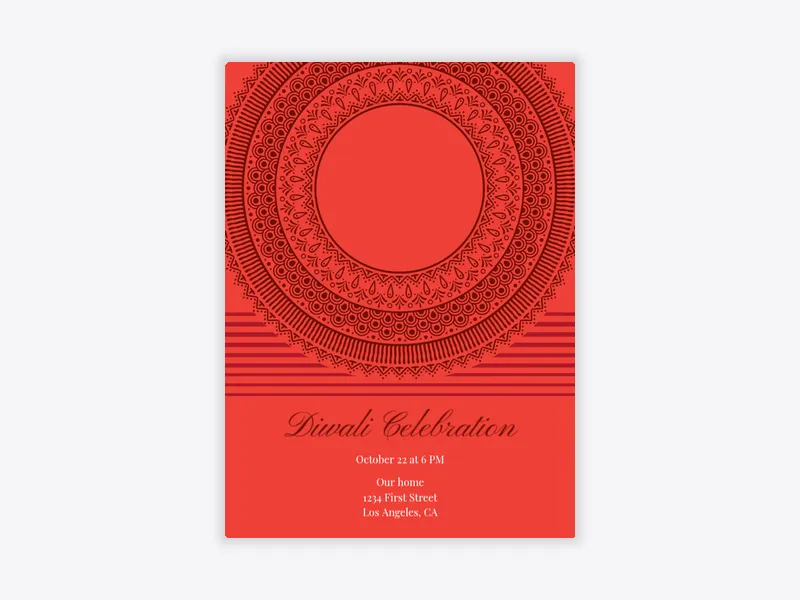 Diwali Rings - diwali - Invitation