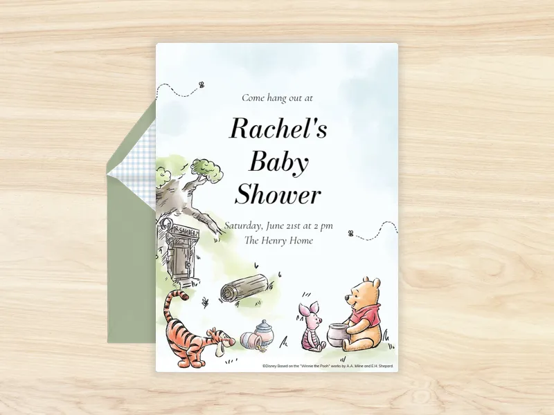 Disney’s Winnie the Pooh: Forest Friends - characters - Invitation