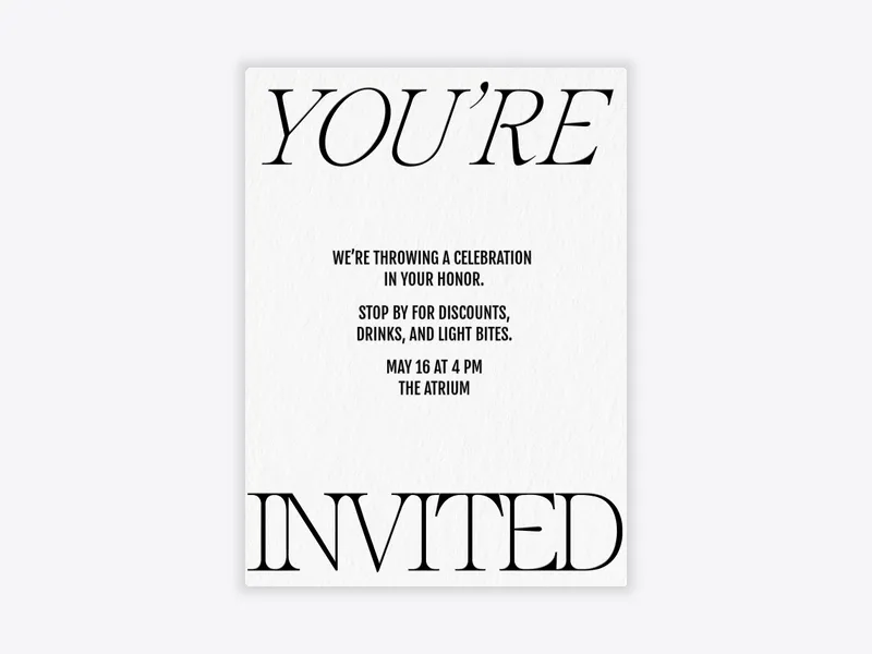 Embossed Paper - vip_events - Invitation