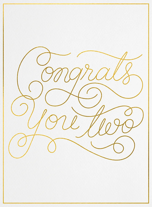 Elegantly Engaged - congratulations_cards - Card