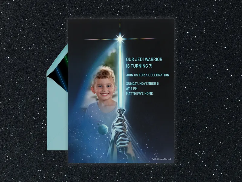 Star Wars™: Return of the Jedi Lightsabers (Photo) - featured - Invitation