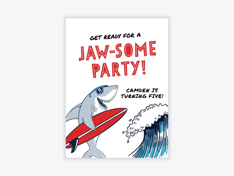 Feeling Jawsome - featured - Invitation