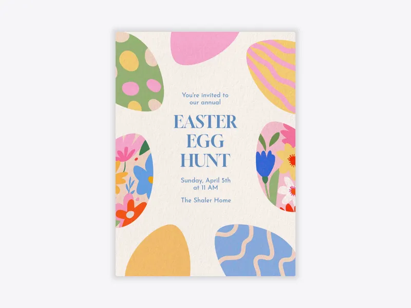 Eggy Easter - easter - Invitation