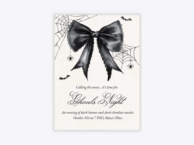 Ghouls Night - halloween - Invitation