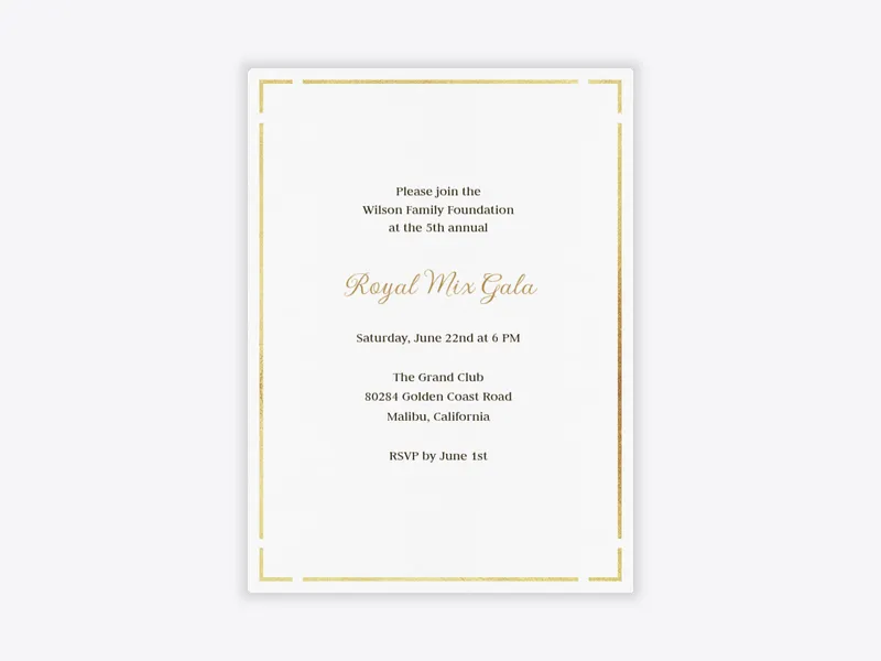 Gold Frame - awards_ceremony - Invitation