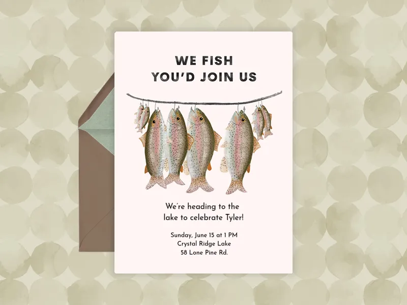 Gone Fishing - featured - Invitation